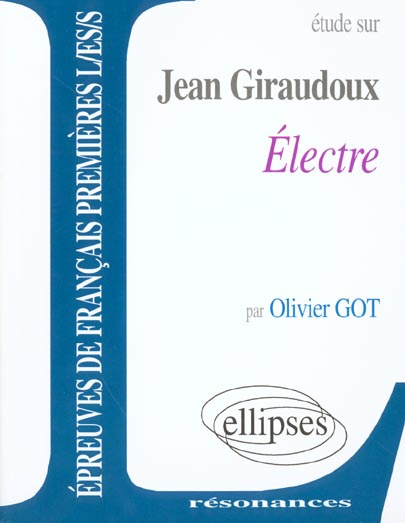 Etude sur Electre, Jean Giraudoux