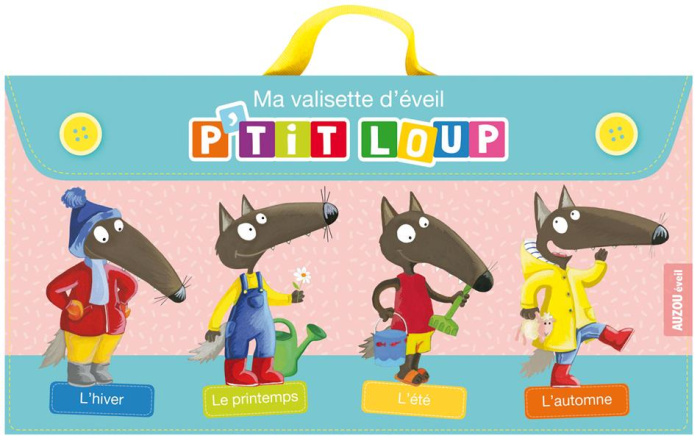 Ma valisette d'éveil P'tit Loup. Contient 4 livres