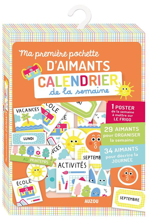 MA PREMIERE POCHETTE D'AIMANTS CALENDRIER DE LA SEMAINE
