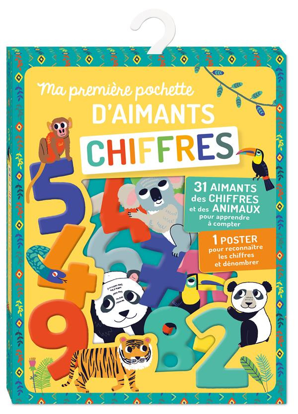 Ma première pochette d'aimants Chiffres. Avec 31 aimants et 1 poster