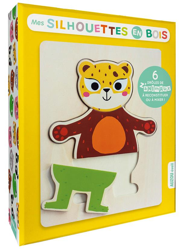 Mes silhouettes en bois. 6 drôles de z'animaux à reconstituer ou à mixer