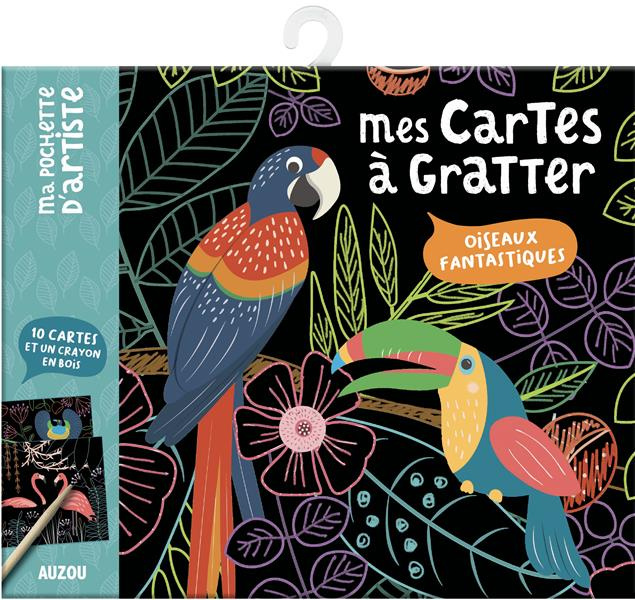 MES CARTES A GRATTER - OISEAUX MERVEILLEUX - MA POCHETTE D'ARTISTE