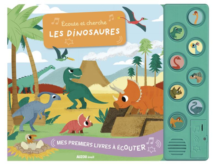 Ecoute et cherche les dinosaures