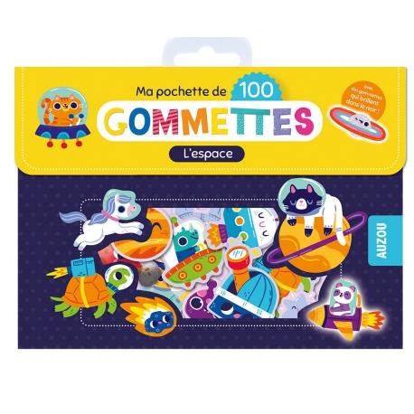 Ma pochette de 100 gommettes l'espace