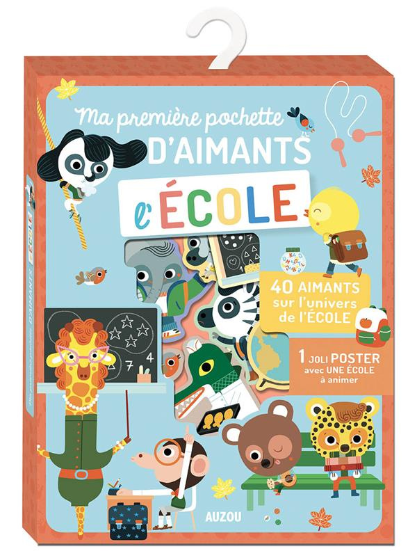 Ma pochette d'aimants L'école. Avec 47 aimants, 1 joli poster