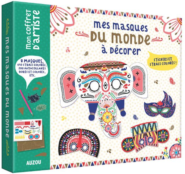 MON COFFRET D'ARTISTE - MES MASQUES DU MONDE A DECORER