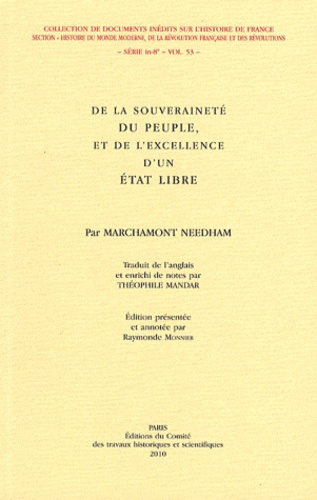 De la souveraineté du peuple et de l'excellence d'un Etat libre