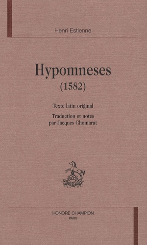 HYPOMNESES (1582). TEXTE LATIN ORIGINAL.