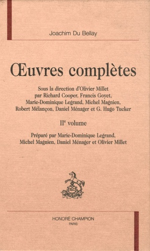 L'olive et quelques autres oeuvres poétiques 2e volume / Oeuvres complètes