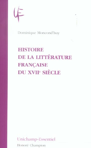 Histoire de la littérature française du XVIIe siècle