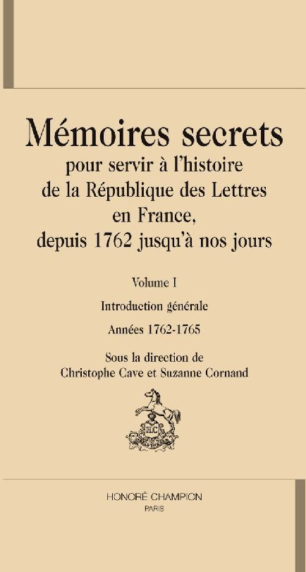 MEMOIRES SECRETS (DIT DE BACHAUMONT)...VOLUME I-III (TOMES 1 A 5). 3 VOLS