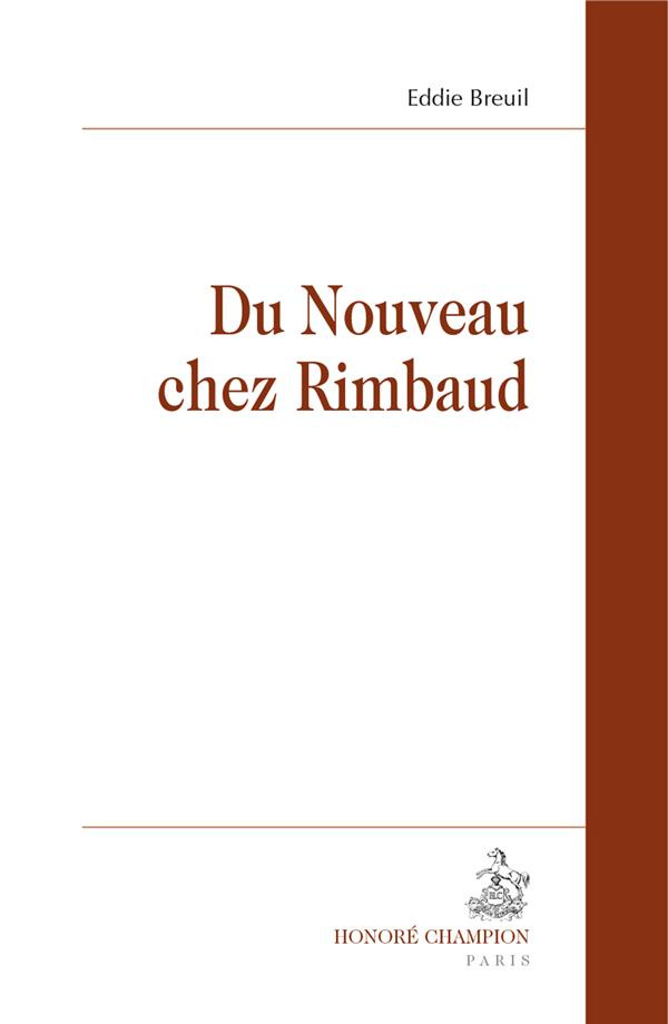 DU NOUVEAU CHEZ RIMBAUD