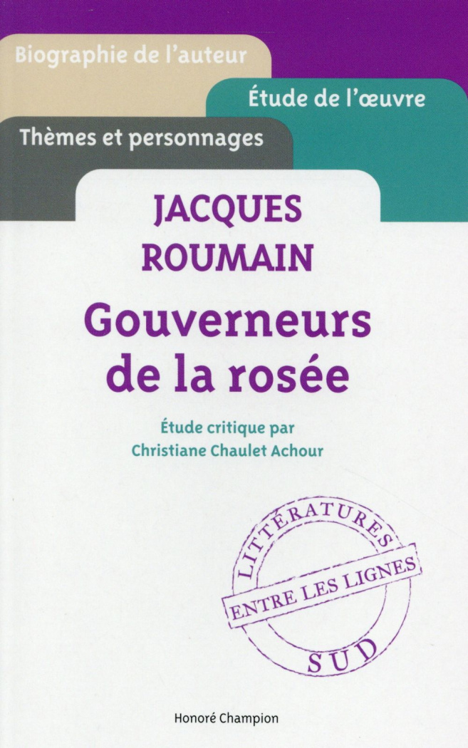 Jacques Roumain, Gouverneurs de la rosée