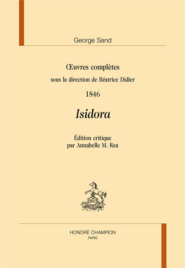 Isidora, oeuvres complètes 1846