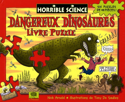 Dangereux dinosaures. Livre puzzle