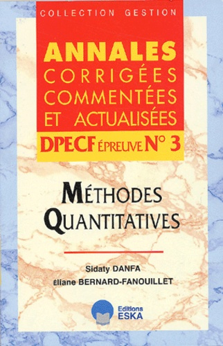 DPECF épreuve N° 3. Méthodes quantitatives