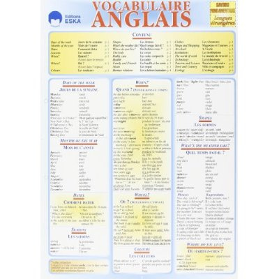 Vocabulaire anglais