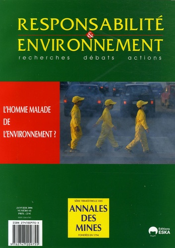 Responsabilité & environnement N° 41, Janvier 2006 : L'homme malade de l'environnement ?