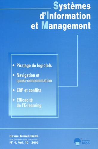 Systèmes d'Information et Management Volume 10 N° 4/2005