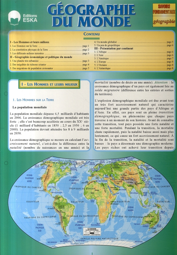 Géographie du monde