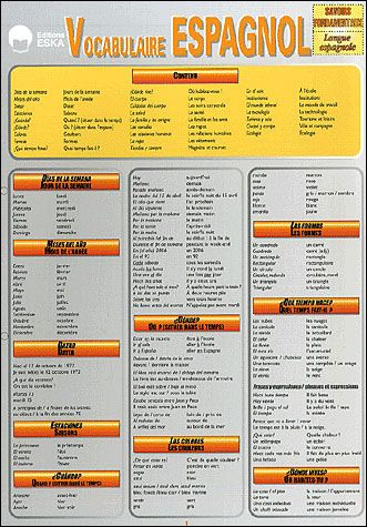 Vocabulaire Espagnol