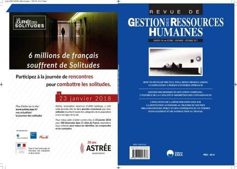 Revue de Gestion des Ressources Humaines N° 106/2017 : Gestion des hommes en situation complexe