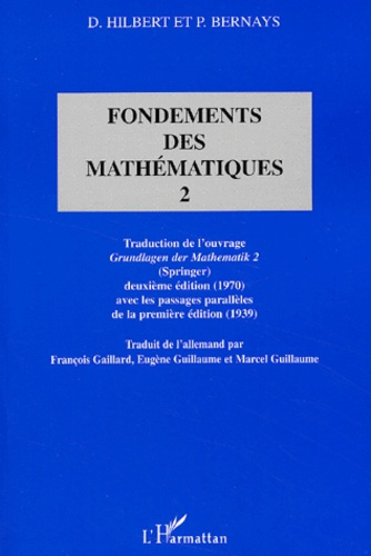 Fondements des mathématiques. Tome 2
