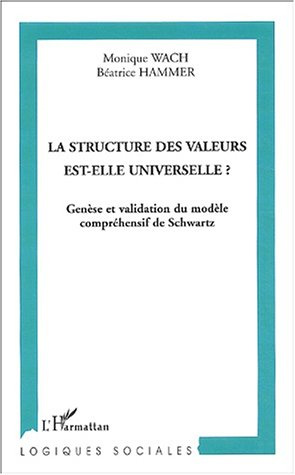 La structure des valeurs est-elle universelle ? Genèse et validation du modèle compréhensif de Schwa