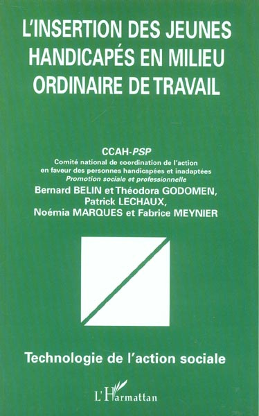 L'insertion des jeunes handicapés en milieu ordinaire de travail