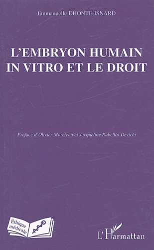 L'embryon humain in vitro et le droit