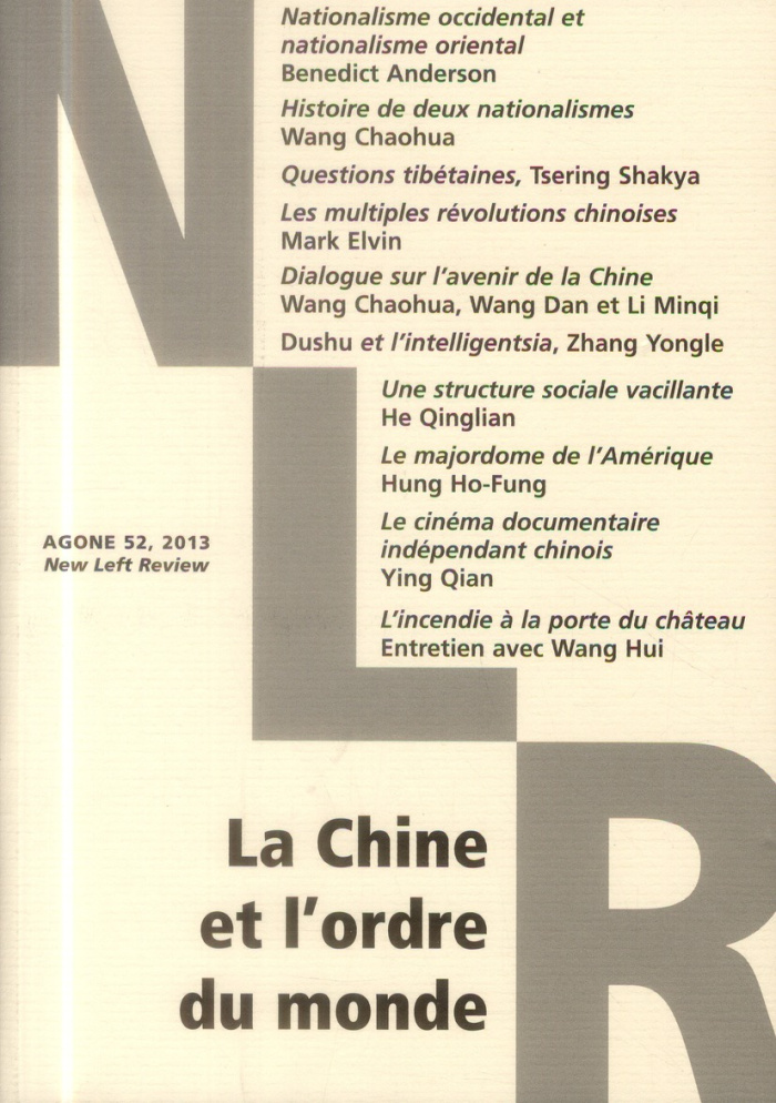 Agone N° 52, 2013 : La Chine et l'ordre du monde