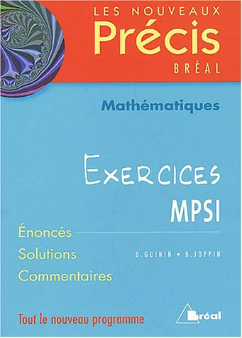 Mathématiques MPSI. Exercices