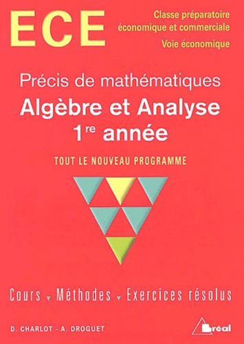 Algèbre et analyse 1ère année ECE
