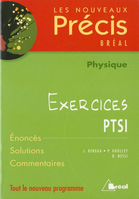 Physique PTSI. Exercices