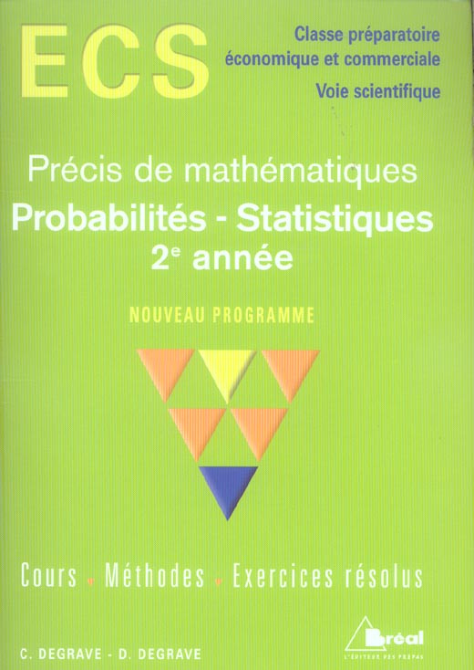 Probabilités - Statistiques 2e année ECS