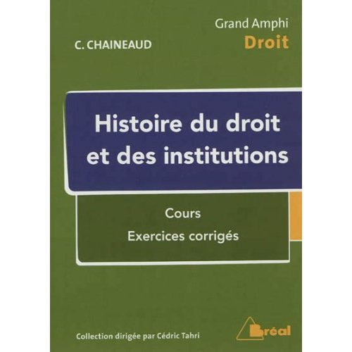 Histoire du droit et des institutions