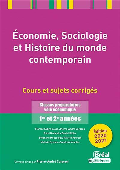 Economie, sociologie et histoire du monde contemporain. Edition 2020-2021