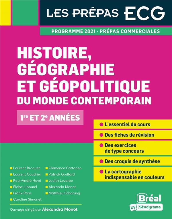Histoire, géographie, géopolitique du monde contemporain 1re et 2e années