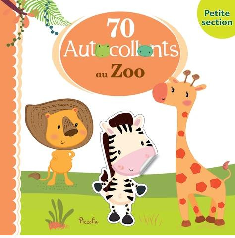 70 autocollants au zoo. Petite section