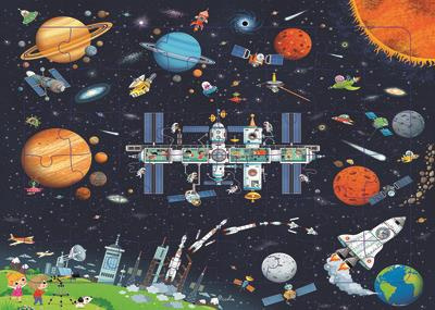 N.5 UN VOYAGE DANS L'ESPACE - 48 PIECES