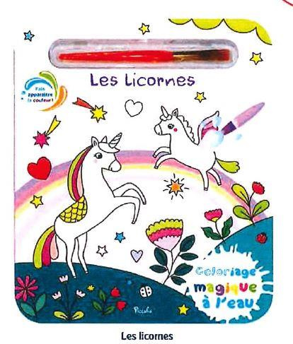 Les licornes. Avec un pinceau