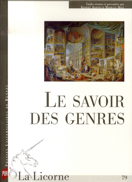 La Licorne N° 79 : Le savoir des genres