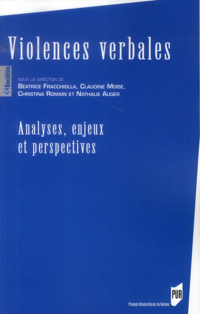 Violences verbales. Analyses, enjeux et perspectives