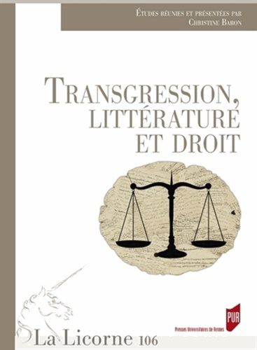 TRANSGRESSION LITTERATURE ET DROIT