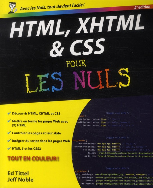 HTML, XHTML et CSS pour les nuls. 2e édition