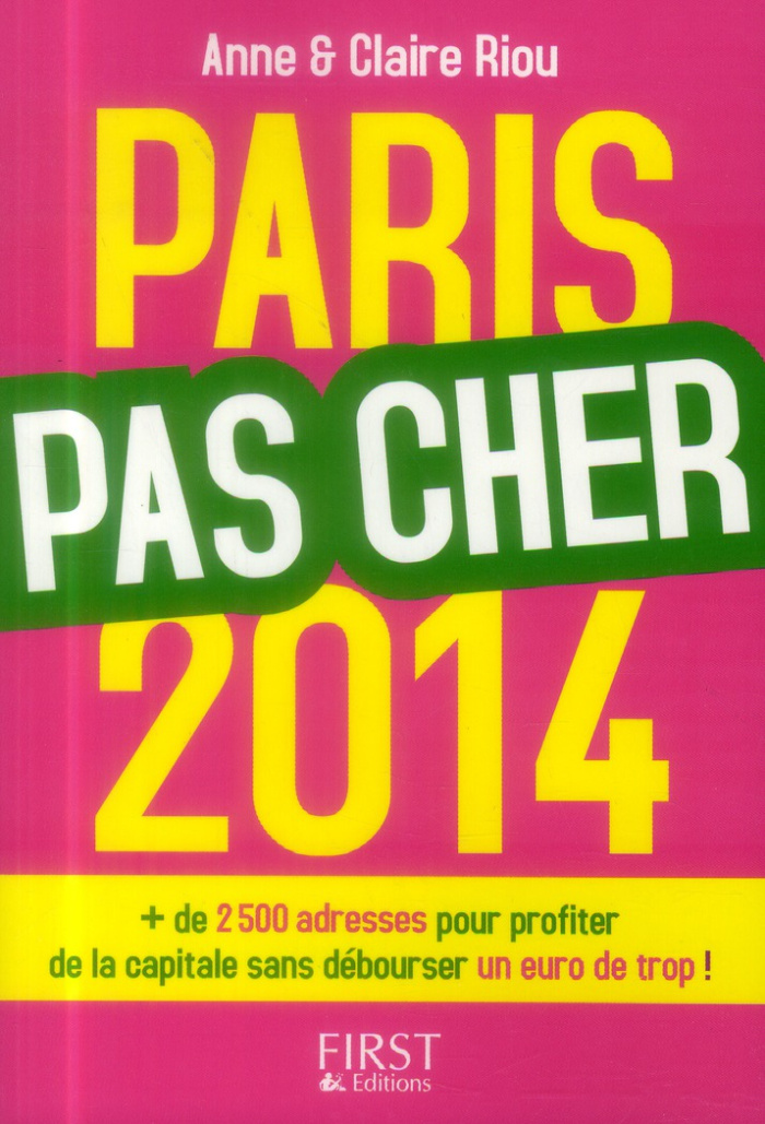 Paris pas cher. Edition 2014