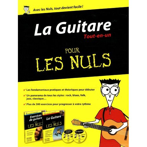 La Guitare Tout-en-un pour les nuls. Coffret 2 volumes : La Guitare pour les nuls ; Exercices de gui