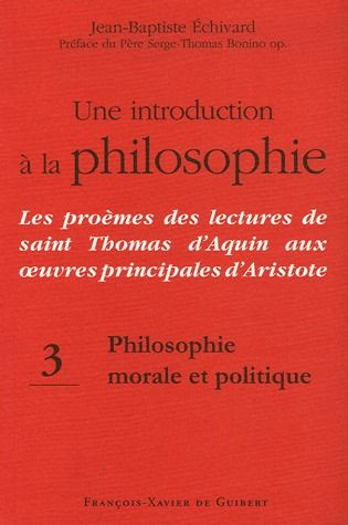 Une introduction à la philosophie : Les proèmes des lectures de saint Thomas d'Aquin aux oeuvres pri