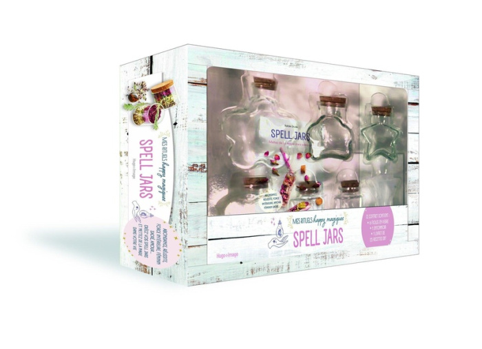 Mes rituels happy magiques Spell Jars. Coffret avec 6 fioles en verre, 1 entonnoir, 1 livret de rece