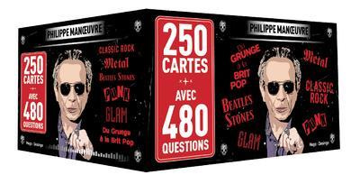 Quiz Rock, Philippe Manoeuvre. AVec 1 dé, 250 cartes, 480 questions